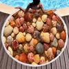 Beach Starfish Shell Round Beach Towel, Microfiber Beach Blanket, Absorbent Quick Dry Sand Free Pool Towel Portable Picnic Mat