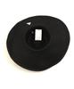 Yunibeosyeolkemiseuteuli Long Black Wire Cloche Hat Bk Summer Fedora