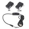 1/2/3 Pcs USB C Extension Cable For Raspberry Pi 3 4 Power Switch USB Male To Type C Male Adapter With On/Off Phone Laptop Parts
