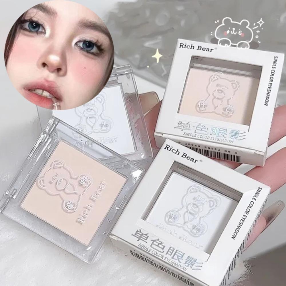 Pudră Iluminatoare Mată în Alb-Natural Fard de Ochi Iluminator 3D de Lungă Durată Paletă Machiaj Ochi Iluminează Fața Luciu Ridicat