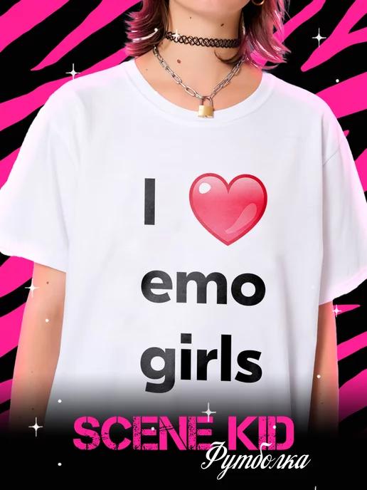 I Love Emo Girls T-shirt S
