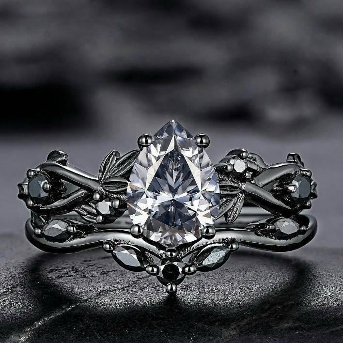

Trendy European and American Ins Luxury Multiple Crystal Rings Women s Fashion Gun Black Cubic Zirconia Ring Classic Jewelry 6 белый