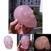 Pink Skull Handcrafted Figurine Unique Art Decoration For Living Room Office