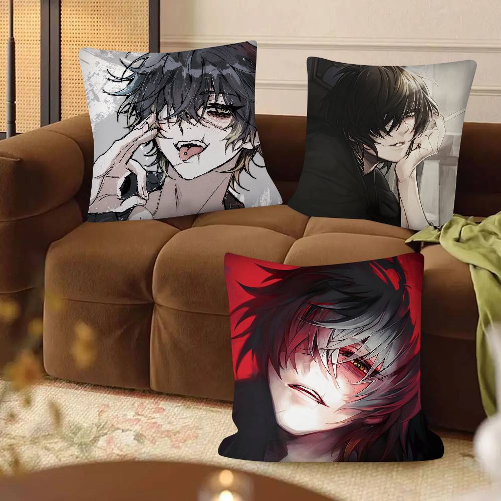 1Pc Slow D-Damage Anime Pillow Case Fashion Square Pillowcase Bedroom Sofa Room Ins Decoration Leisure