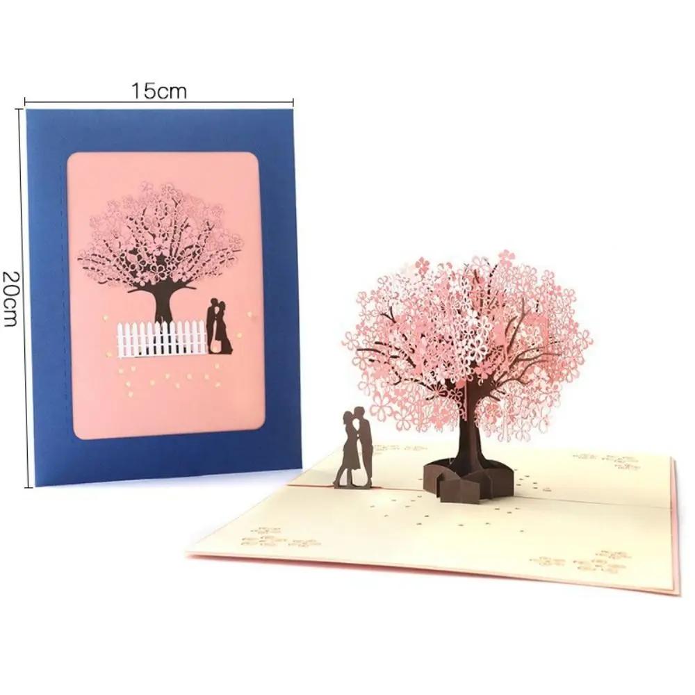 Happy Valentines Day 3D Pop-Up Valentine's Day Cards Love Forever Invitation Pop UP Greeting Cards Blessing Handmade