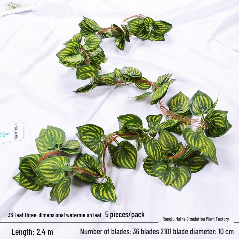 Artificial Grape Leaf Decoration: Green Creeper Vine for Ceiling Plants, Flowers - Wholesale Options Available.