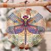 Colorful Dragonfly 3D Metal Wind Chime – Handcrafted Outdoor Hanging Decor for Garden, Patio, or Home | Artistic Gift for Weddings, Birthdays