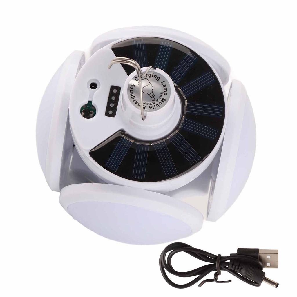 Balllampe Faltbares Solar-USB-Lade-LED-Licht mit hoher Helligkeit für Camping im Freien