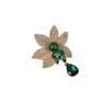 Elegant Lotus Tassel Brooch Design Sense Niche Accessory Brooch Women's Anti-glare Brooch