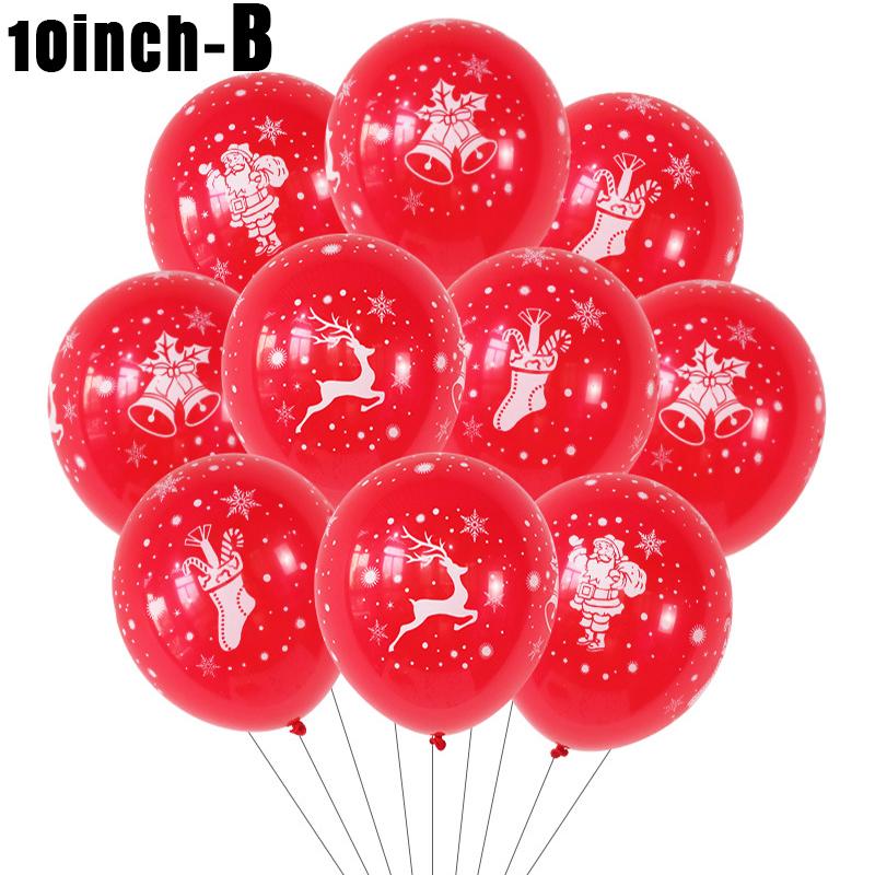 20/10Pcs Merry Christmas Balloons Santa Claus Snowflakes Latex Balloon Inflatable Kids Gifts Christmas New Year Party Decoration