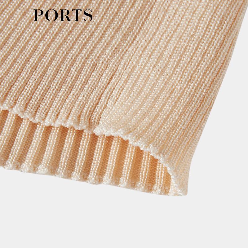 PORTS Women's Knitted Short Sleeve Pullover