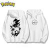 Pokémon Anime Pikachu Cotton Hoodie Men's and Women's Autumn/Winter New Double-Sided Printed Y2K Large Size Casual Sweater Top