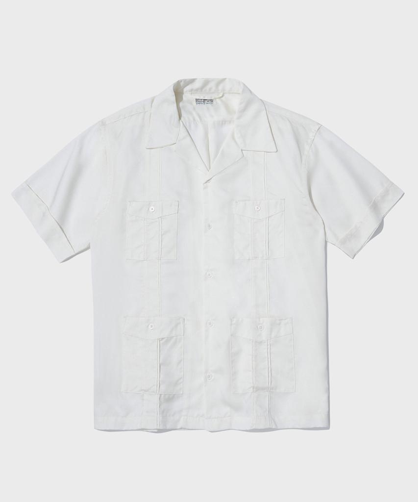 OUTSTANDING 4Pk Cuban Collar Half Shirt_Off White