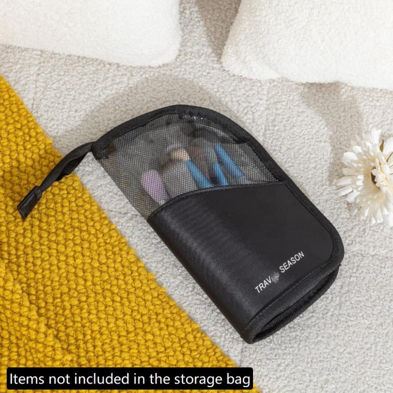 Transparent Zippered Makeup Bag Large Capacity Travel Cosmetic Storage Pouch for Women