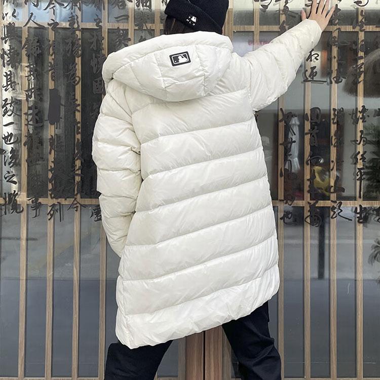 New MLB New York Yankees Down Jacket Long Unisex White 3ADJB0326-50CRS