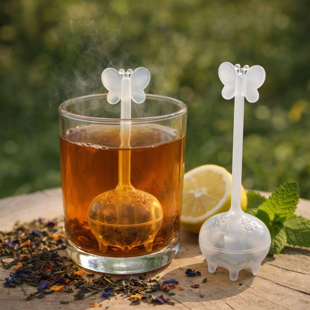 Portable Heat-resistant Lemon Tea Maker Food Grade Rust-proof Lemon Pressing Tool Plastic Transparent Tea Strainer Home Office