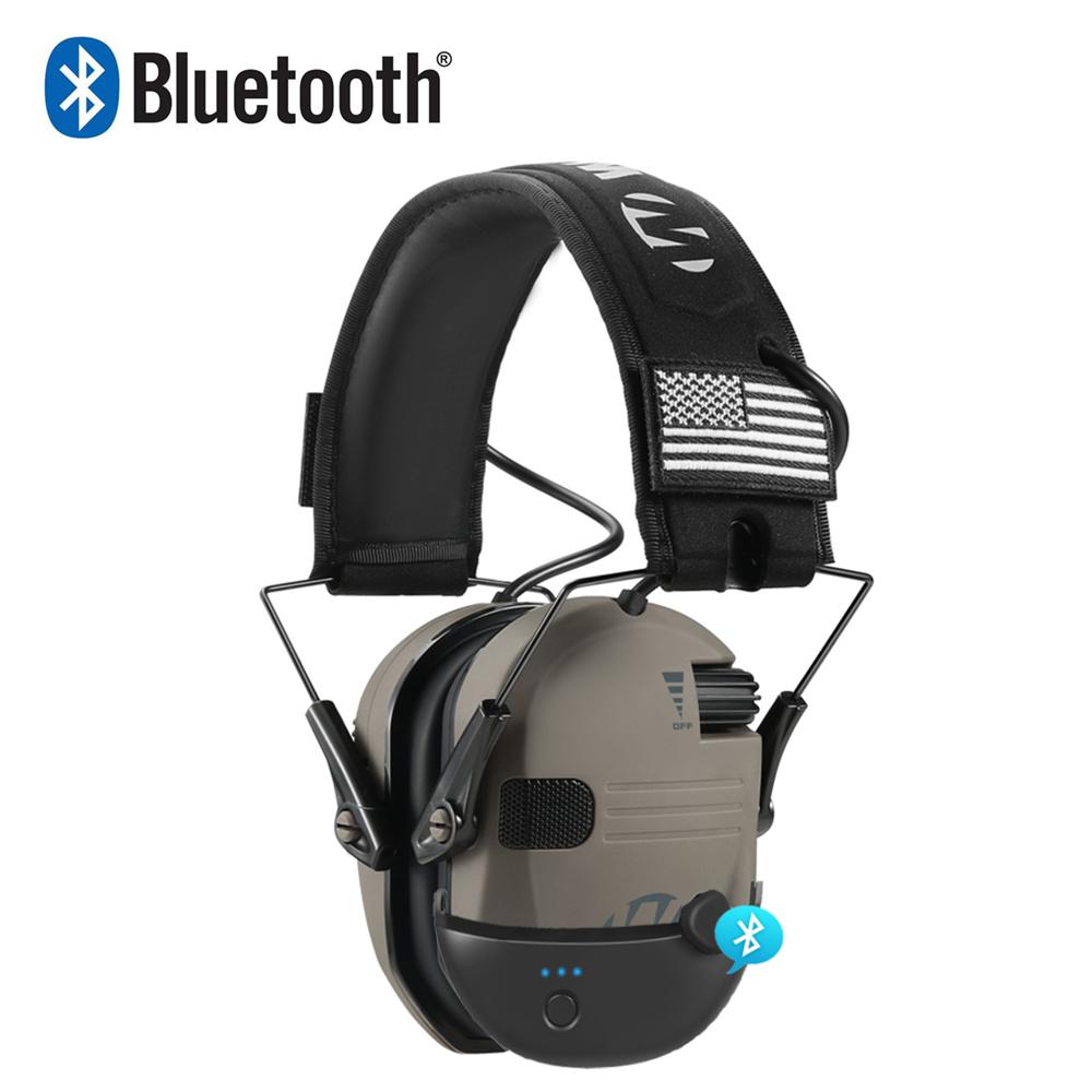 WK Bluetooth Tactical Electronic Anti-noise Shooting Headset Hunting Earmuffs Hands-Free Calling Hearing Protection Headset