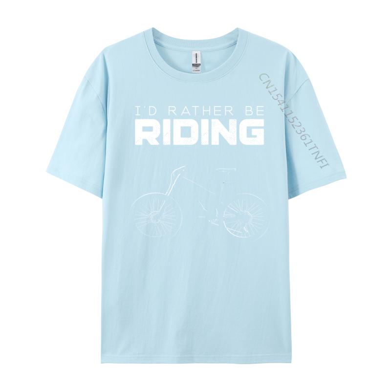 Id Rather Be Riding Mtb Mountain Bike I Love Mtb Mountain Bike Tops Tees Student TShirts Funny Tops Tees Discount