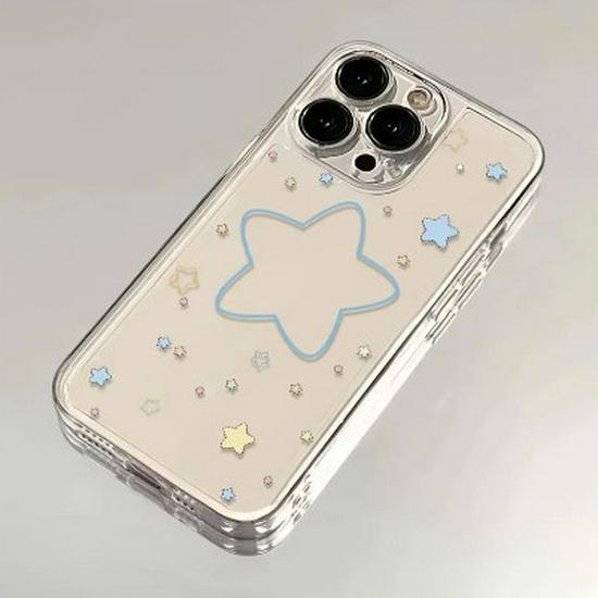 Transparent Space Shell with Star Design for Apple iPhone 17 Pro Max - Drop-proof Case
