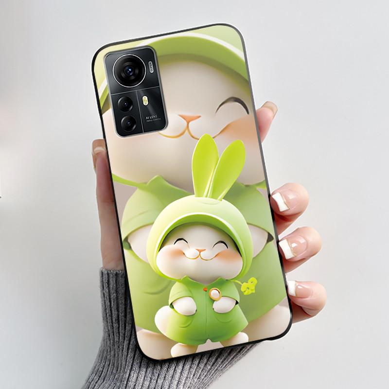 Casing For ZTE Blade A72s A7050/V41 Smart Case Luxury Dragon Cute Cool Boys Girls Black Matte Soft TPU Silicone Shell Back Cover