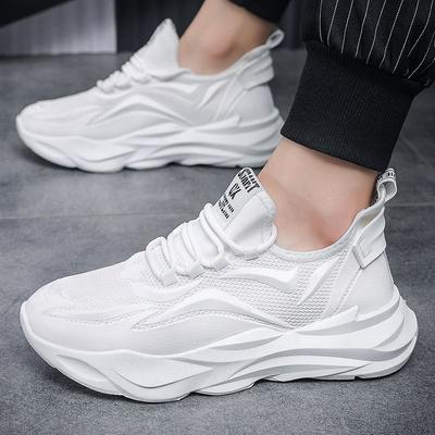 Summer Breathable Men's Thick Soled Mesh Casual Sports Mesh Shoes