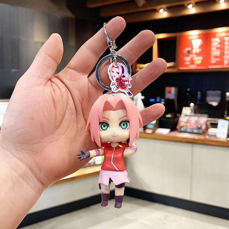 Cartoon Uchiha Naruto Itachi Keychain Pendant Silicone Car Key Ring Accessory