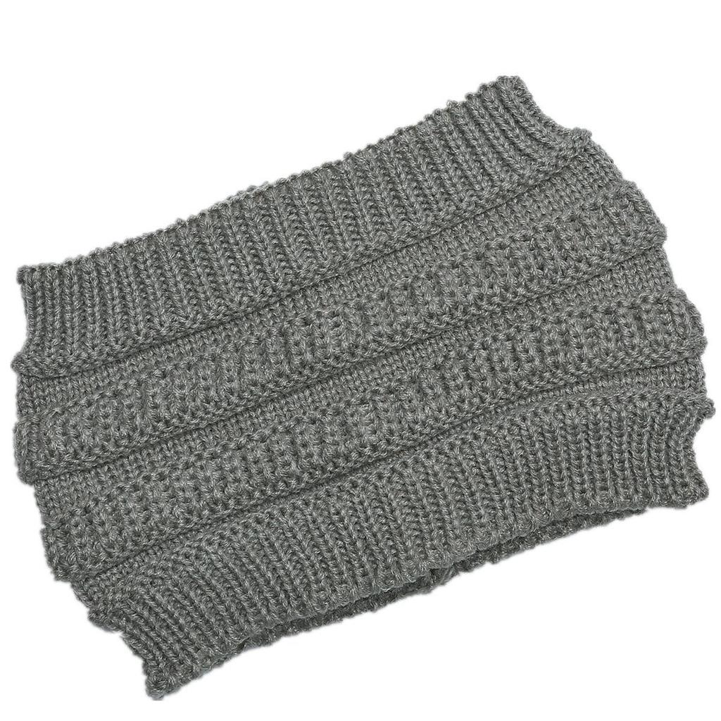 New Autumn and Winter Ladies Knitted Hair Band Widening Face Wash Head Cover Empty Top Hat Warm Sports Cap