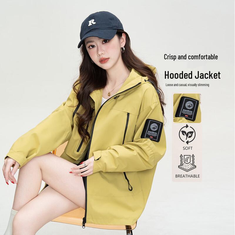 Baleno Women's Hooded Loose-Fit Jacket