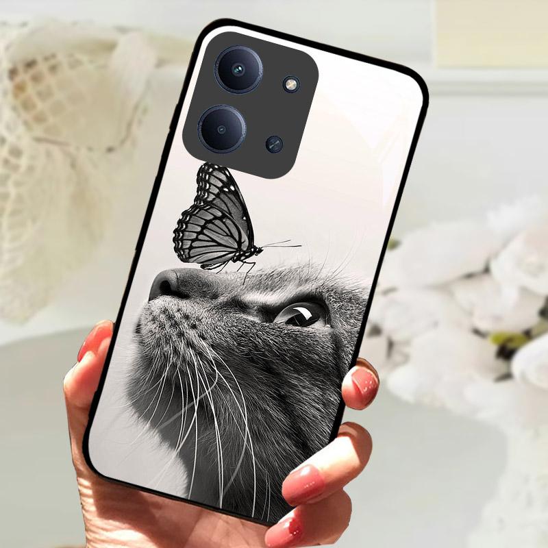 Etui Do Xiaomi Redmi 15C 4G Global Case Luksusowe Szkło Hartowane Ochrona Aparatu Tylna Pokrywa Do Redmi15C 15 C Odporne na Wstrząsy Fundas