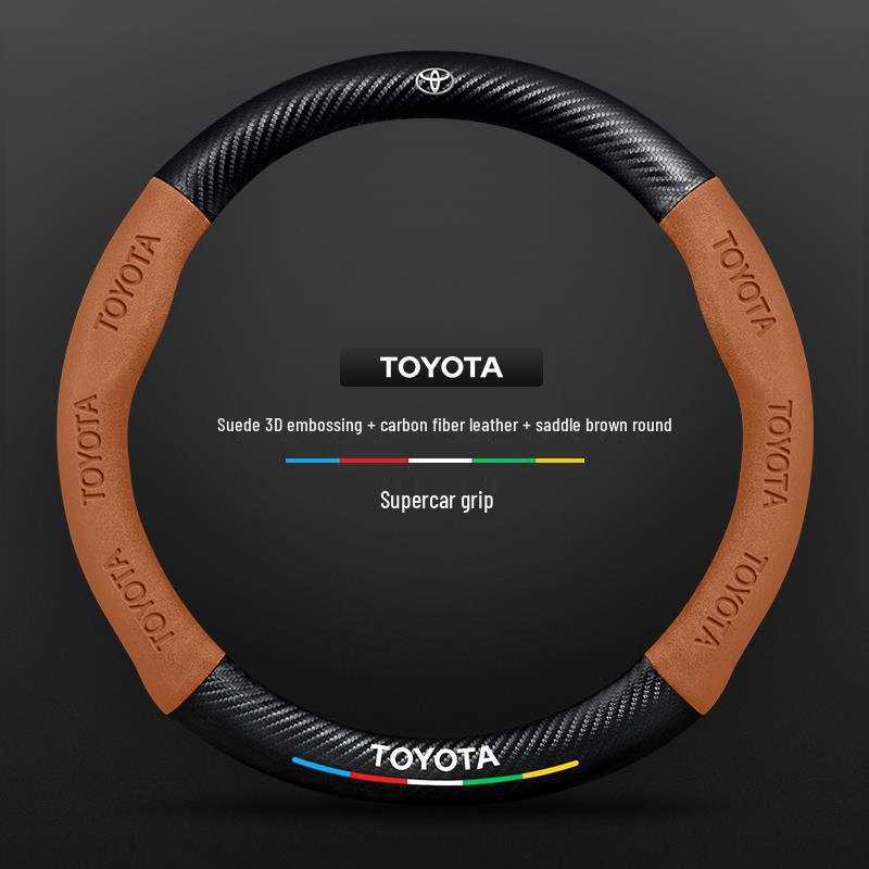 Echtes Leder Carbonfaser Wildleder Lenkradbezug für Toyota Avalon (Modelle 2021-2026) - Ultradünnes Design