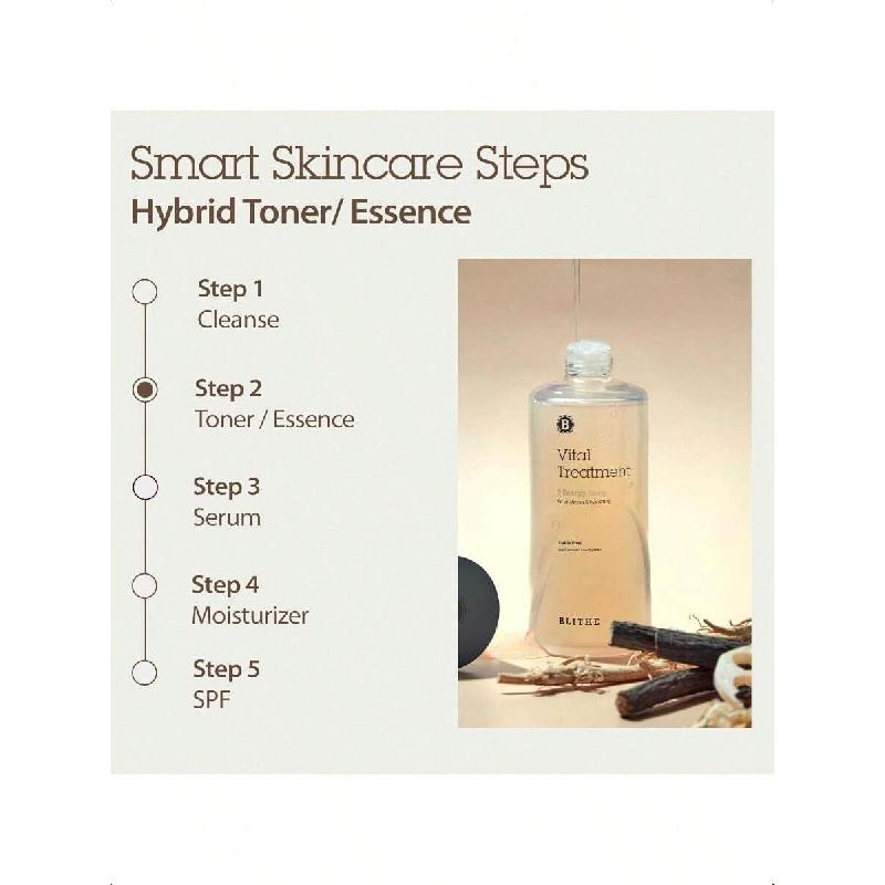 Blithe Asian Skincare 5 Roots Clear Essence Lotion For Dry Skin 150ml - Hydrating Face Essence Rice Water, Damage Barrier Repair, Amino Acids