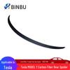 Tesla Model Y Matte Carbon Fiber Rear Spoiler – P Style Wind Deflector