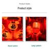 Spring Festival Red Lantern String Lights for New Year Balcony Decorations