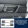 For BYD Shark 6, Carbon Fiber Pattern Center Console Gear Shift Frame Trim, Interior Anti‑Scratch Decorative Protective