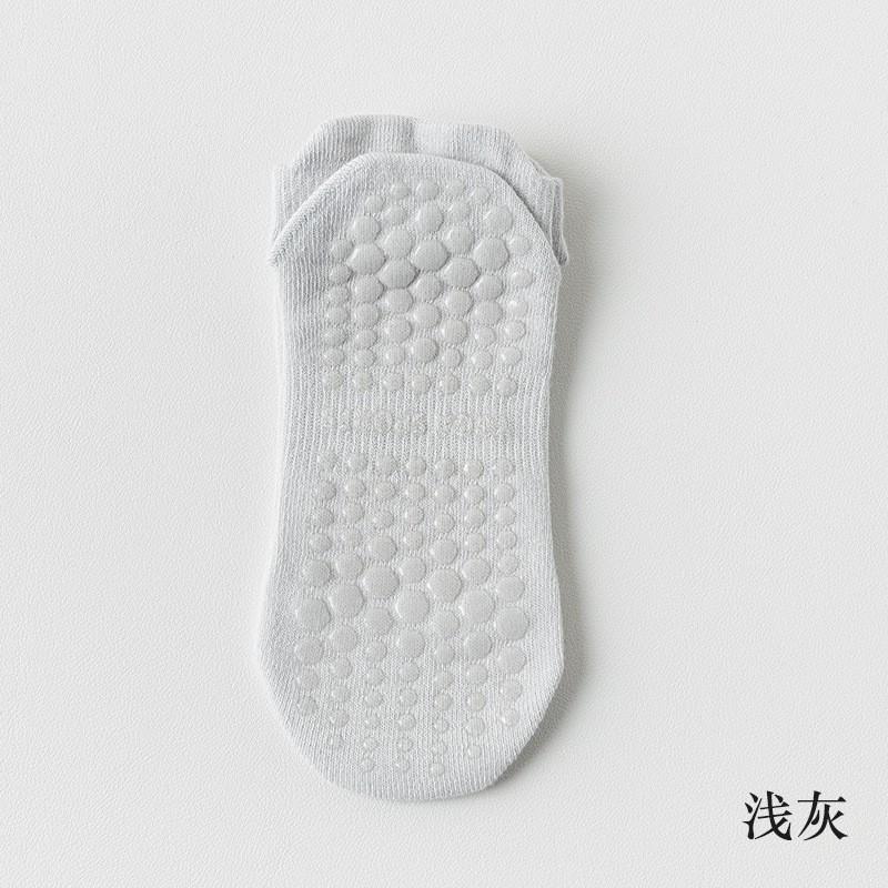 Womens Cotton Yoga Socks With Silicone Grip Non-Slip Sole Breathable Mesh Indoor Fitness Pilates Short