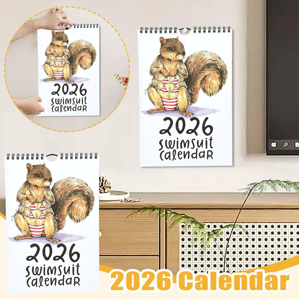 Creative Cute Animal Swimsuit Calendar Cute Animal Creative New Year's Calendar