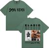 Rapper Eladio Carrion 2025 Album Trendy Stampa Double Sided Maglietta Girocollo Uomo Hip Hop Maglietta Larga Oversize Y2K Tee Streetwear