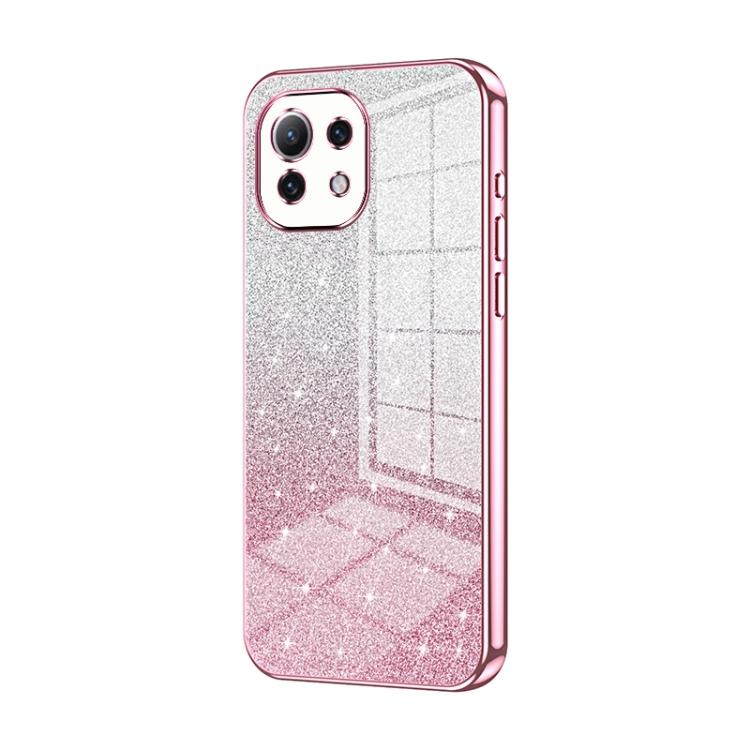 Gradient Glitter Powder Electroplated Phone Case