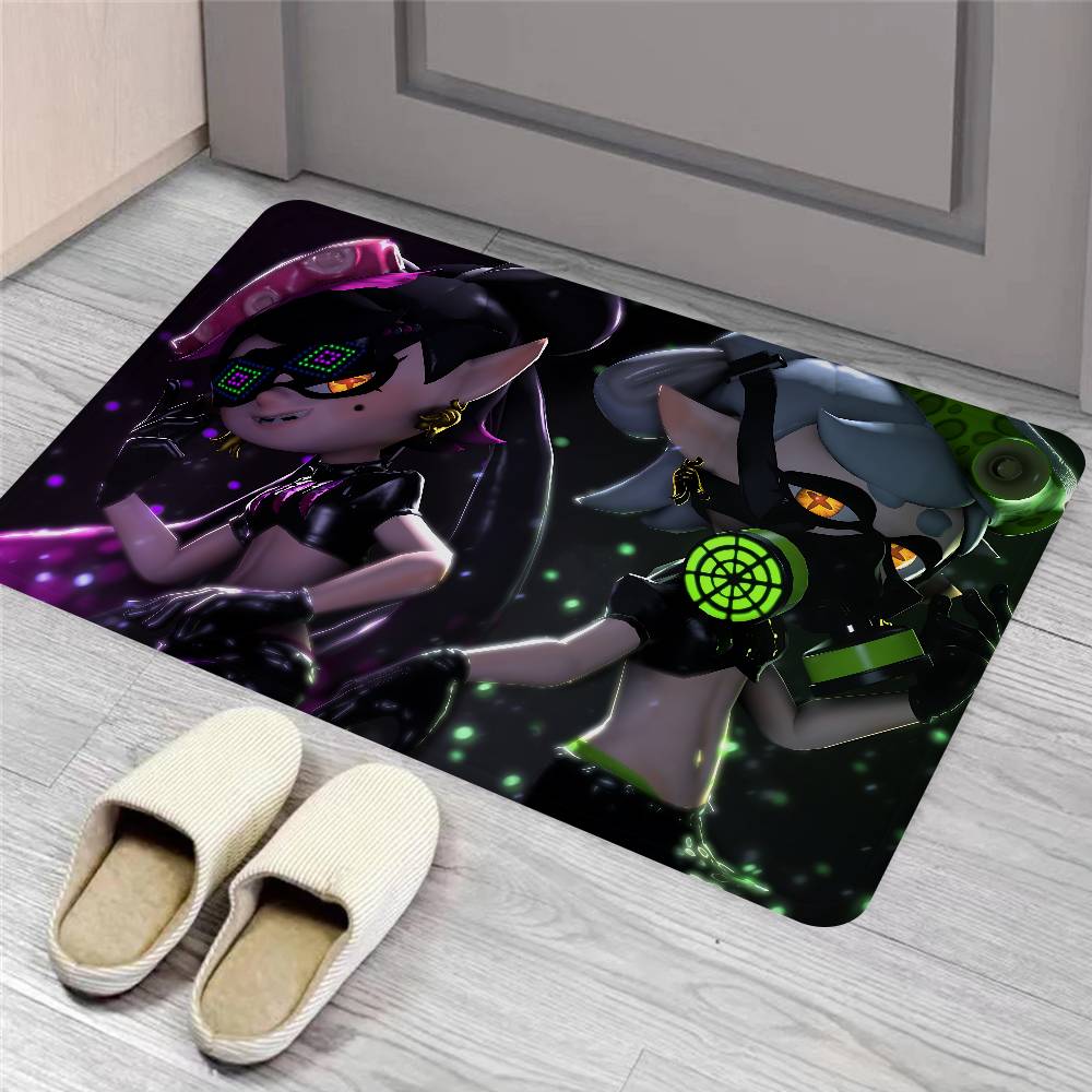 Competitive Game S-Splatoon PVP Kitchen Mat Kids Room Bedroom Decoration Balcony Anti-Slip Doormat Living Room Alfombra