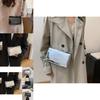 Trendy Chic Crossbody Bag Stylish Casual Square Design For Everyday Use In Black And Silver