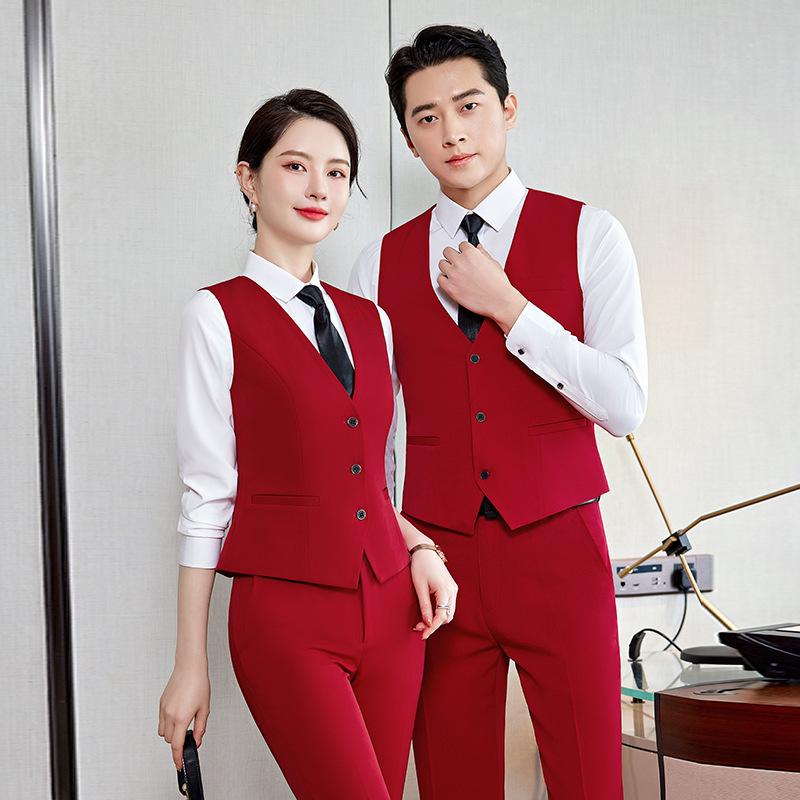 Women's Formal Vest Set 2024: Two-Piece Professional Workwear Suit for Spring and Autumn