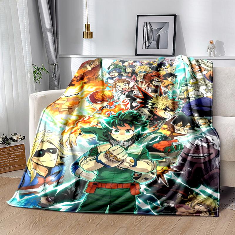 1pc My Hero Academia Characters in Action print blanket soft bedding sofa bedroom home decor Christmas gift q279