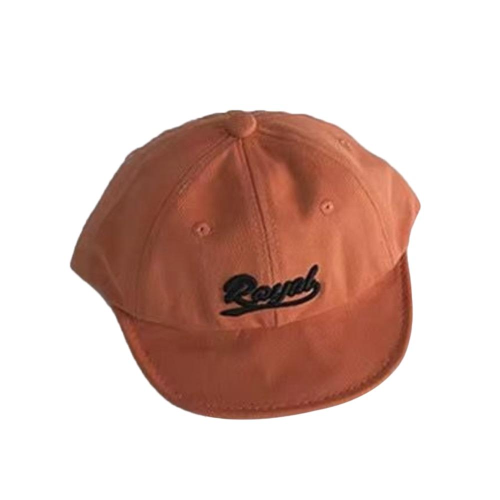Letter Embroidery Kids Baseball Cap Solid Color Sun Hat Boys Girls Caps Peaked Hats