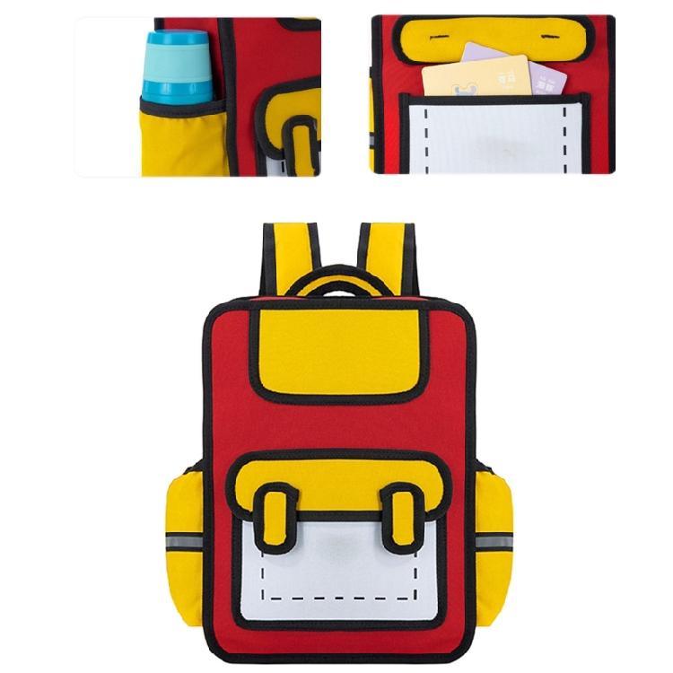 Creative Cartoon 3D Backpack for Children Anime Style Daypack Casual Book Bags for School and Short Travels