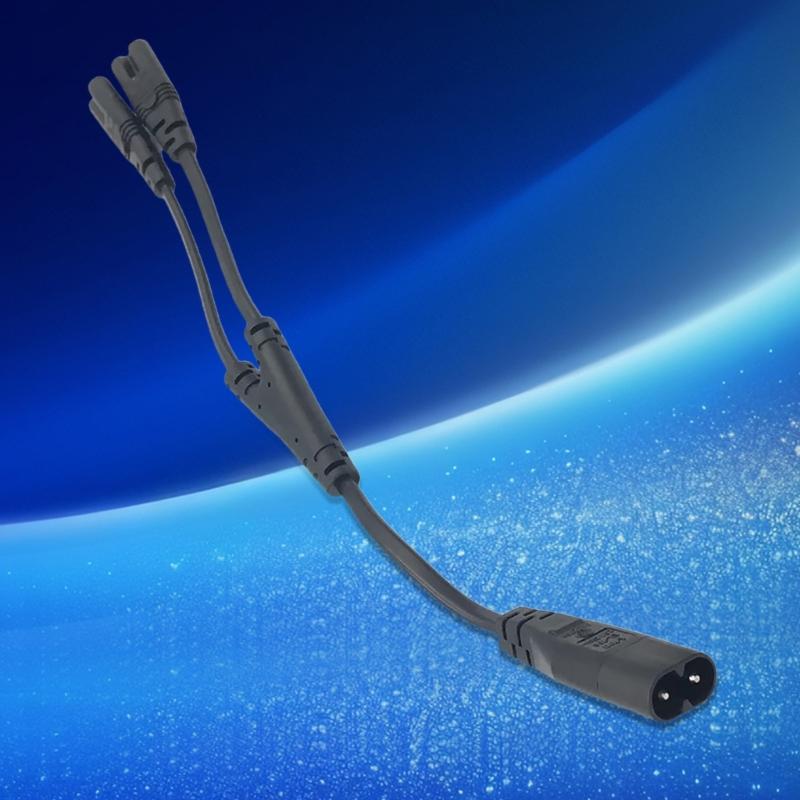 Universal Power Extension Cord IEC320 C7 to C8 Connector for Laptop TV Audios Heavy Duty Construction Extender Cable