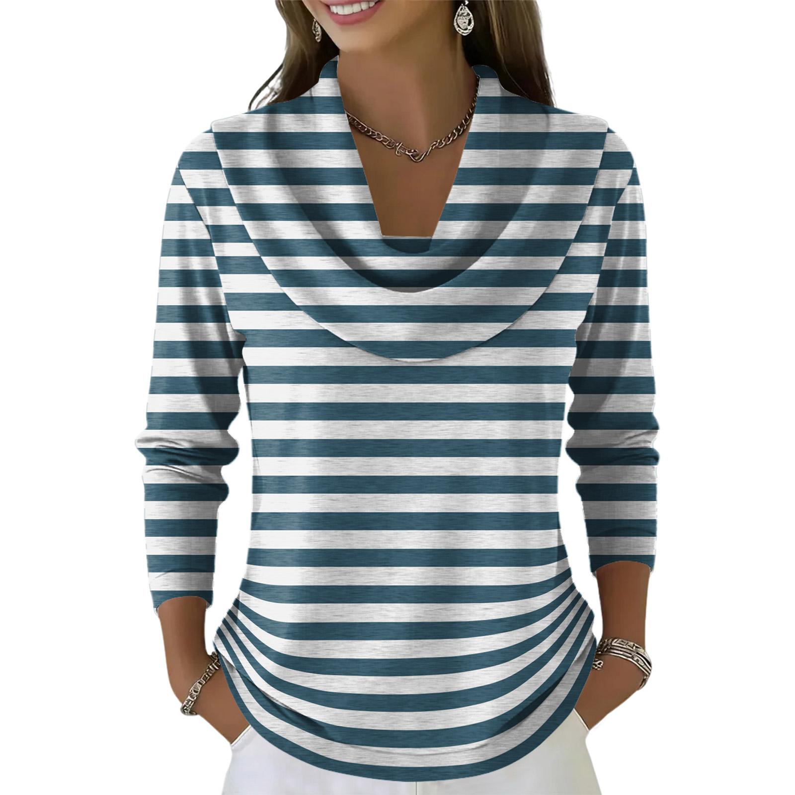 

Women s Casual And Fashionable Round Neck Long Sleeved Printed Top Sweater L