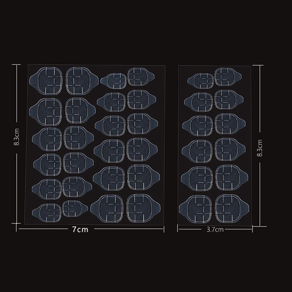 Blueberry Lady Art Nails Clear 120Pcs Sided Double Fake Adhesive Tapes Sticker Faux Fingernails