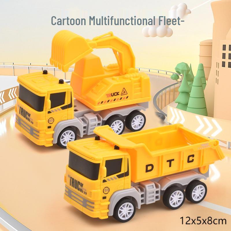 Children's Four-Wheel Drive Stunt Excavator Toy Car