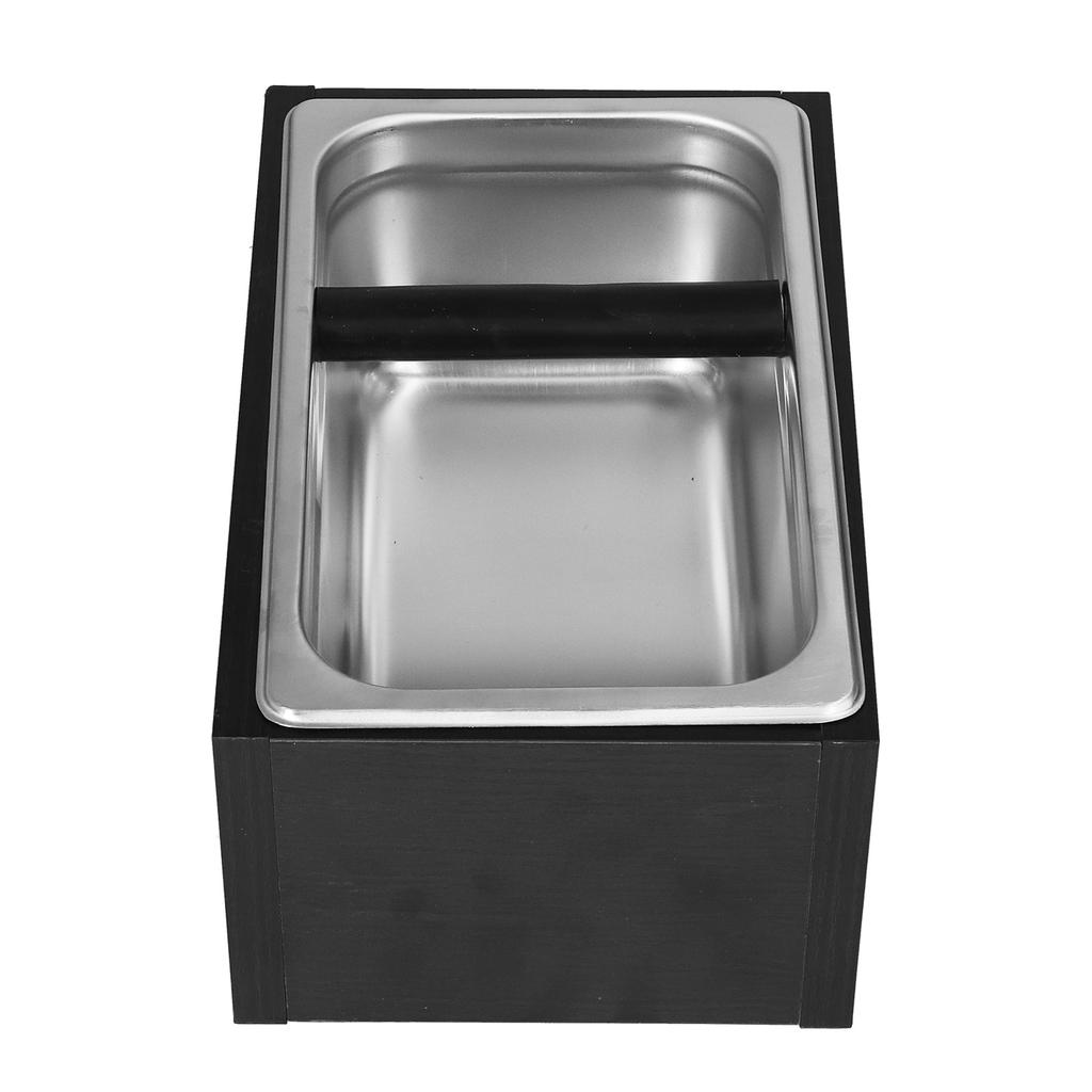 Kaffeeabfallbehälter, großer, abnehmbarer Kaffeesatz-Abstoßbehälter aus Edelstahl für Cafés und Zuhause