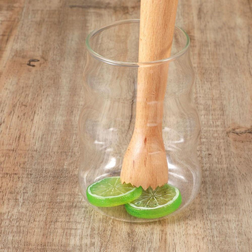 Robuster Fruchttee-Stößel Stabiler Holz-Fruchttee-Muddler Getränke-Muddler Barwerkzeug